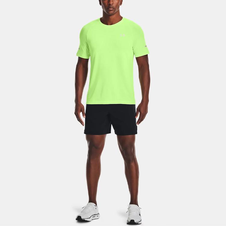 Under Armour Running Training Shorts Men Bottoms Black 1361487-001