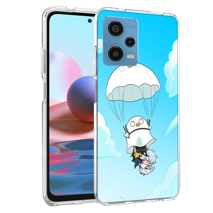 Аниме Гинтама Мистер. Чехол для телефона 'Капля дождя' для Redmi Note 13 12 14 15 Pro Plus 13R 11 11T 11E 11S 10 Pro 10S 9 9S Прозрачный ТПУ