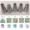 5pcs Large Metal Cake Cream Decoration Tips Set Pastry Tools Stainless Steel Piping Icing Nozzle Cupcake Dessert Decorators