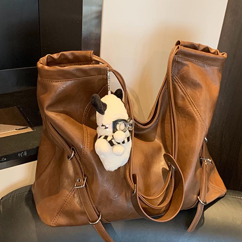 Вместительная сумка в стиле ретро для поездок на работу, повседневная и простая сумка через плечо, сумка-тоут для студента