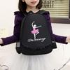 Ballet Sports Dance Bag Children Shoulder Storage Backpack Latin Ballet Bag Girl Princess Dancing Girl Pattern Letter Print Dance Bag