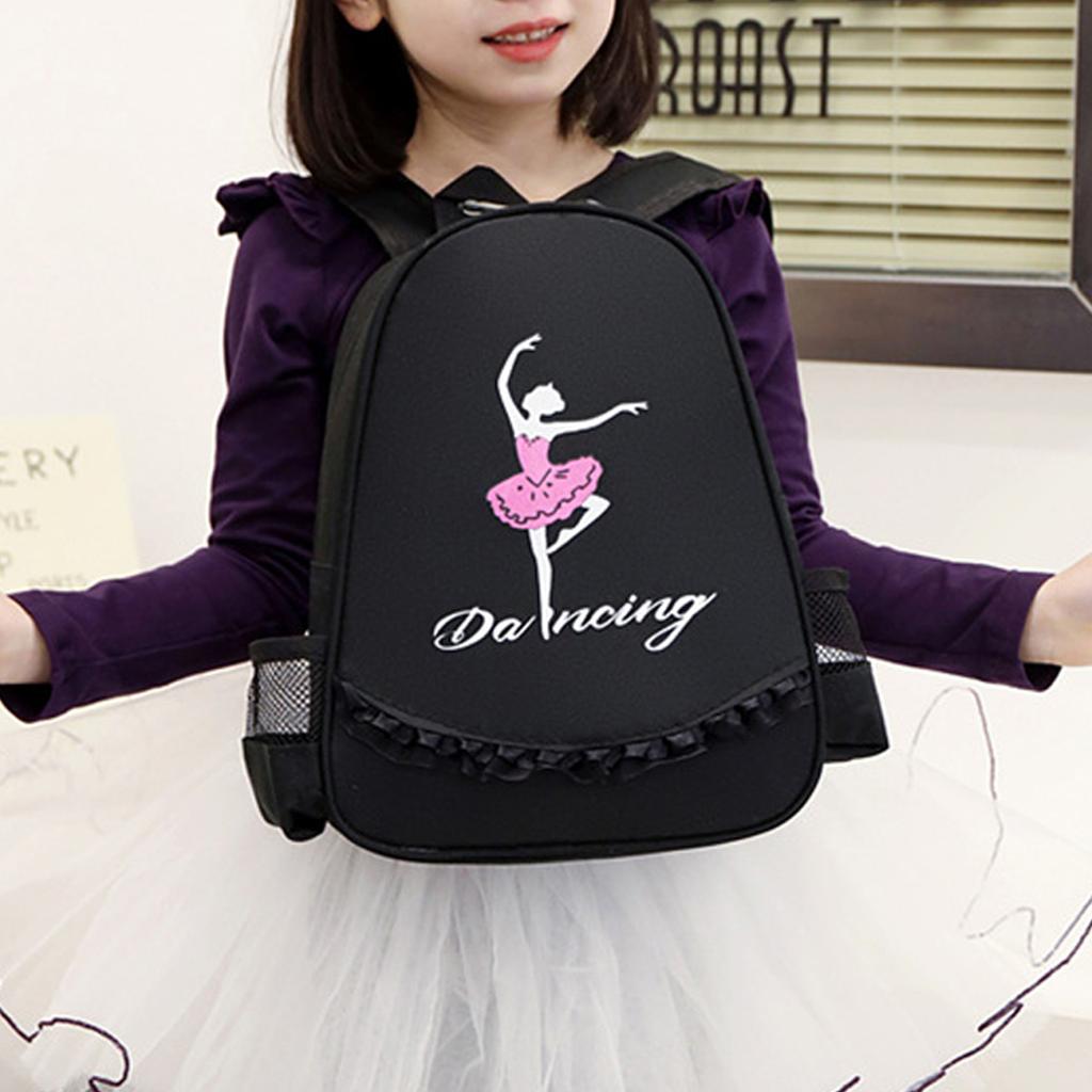 Ballet Sports Dance Bag Children Shoulder Storage Backpack Latin Ballet Bag Girl Princess Dancing Girl Pattern Letter Print Dance Bag