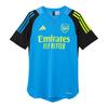Heat.Rdy Arsenal 23/24 Pro Training Shirt V-Neck Short Sleeve Football Jersey Men Tops Blue IP9166