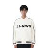 LiNing Sports Lifestyle Series Color Block Logo Letter Вышитый спортивный кардиган с длинным рукавом Бейсбольная куртка Унисекс куртки Off-White AWDU913-1