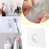 Anti-skid Hooks Reusable Transparent Traceless Wall Hanging Hooks 25pcs