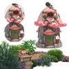 Fairy Garden Kit Resin Micro Landscape Ornaments Mini Fairy Cottage House for Fairy Garden Miniature Moss Landscape DIY