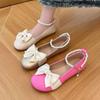 Fashion Cute Gold Japanese Style Lolita Shallow Women's Flat Shoes Elegant and Fashionable Chic Point 2025 Trend Slip On Ladies Footwear