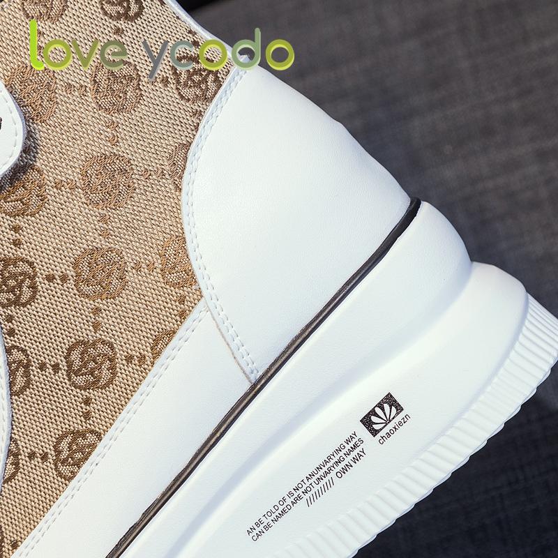 love ycodo Весенне-осенние модные повседневные ботильоны для женщин и девочек-студентов на толстой подошве