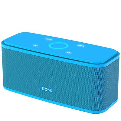 Беспроводная колонка DOSS Soundbox с Bluetooth 12 Вт, Мощная, 20 часов воспроизведения, IPX5, Сенсорная, TF, Подходит для ванной и автомобиля, 5.0, Звук, Время, Водонепроницаемая,