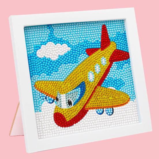 Полный комплект алмазной живописи с рамкой Яркий цвет Блестящая мультяшная тема DIY