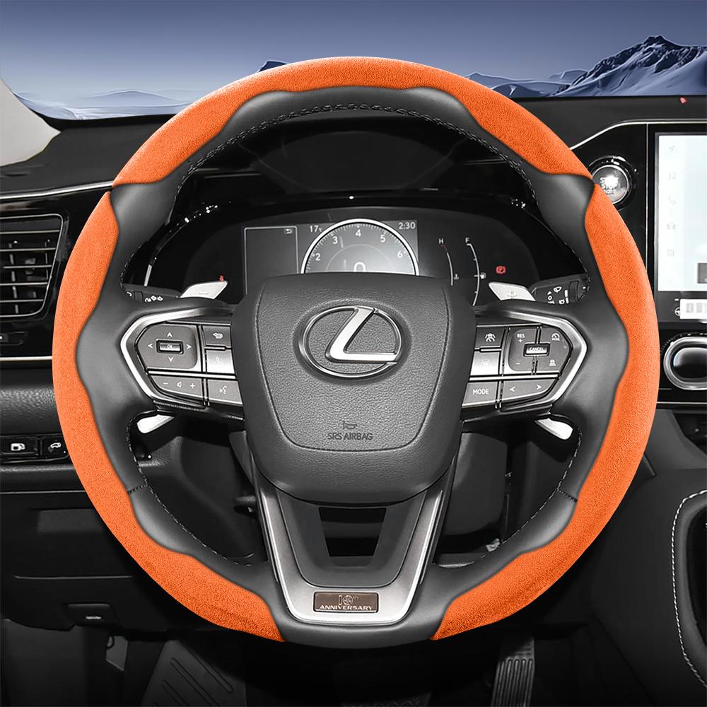 Подходит для спортивного рулевого колеса Lexus из замши, разъемного типа на кнопках, нескользящее и прочное, для моделей таких как Rx Nx Es Gx Lbx Ux Is Rz Lx