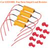 4Pcs 50W 6Ohm Car LED DRL Fog Turn Singal Load Resistor for LED Bulb Reverse Light Turn Signal Fog Lamp Daytime Running Light
