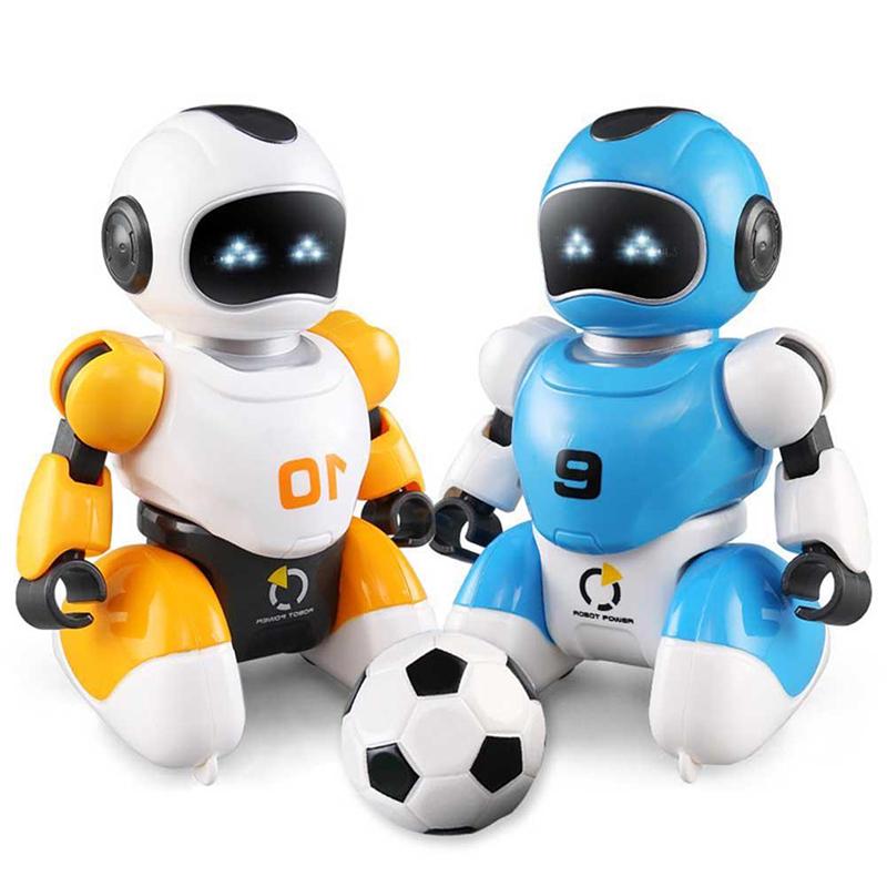 Нетоксичный RC Футбольный Робот Умный Футбольный Боевой Робот с Дистанционным Управлением и Музыкой Родительско-Детские Электрические Обучающие Игрушки Для Детей Подарки
