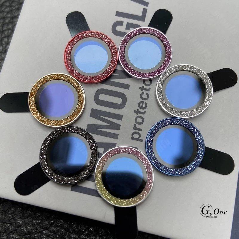1 шт. защитная пленка для объектива камеры Bling Diamond для iPhone 11 12 13 14 15 16 Pro Max Diamonds Metal Ring защитная пленка для объектива камеры из закаленного стекла