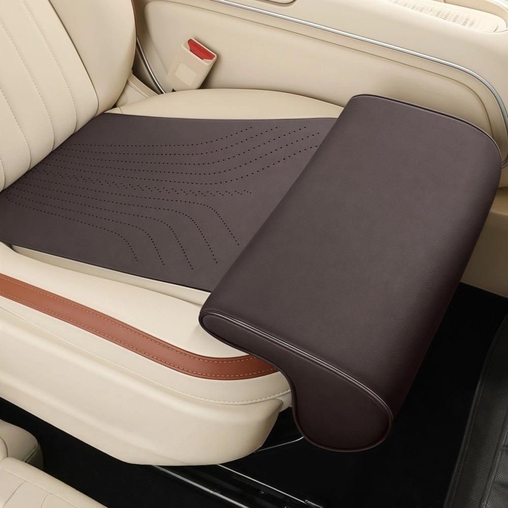 Универсальная подушка для поддержки ног на автомобильное сиденье, пена с памятью, кожаный удлинитель сиденья, подушка для ног, дышащая конструкция с удлинением
