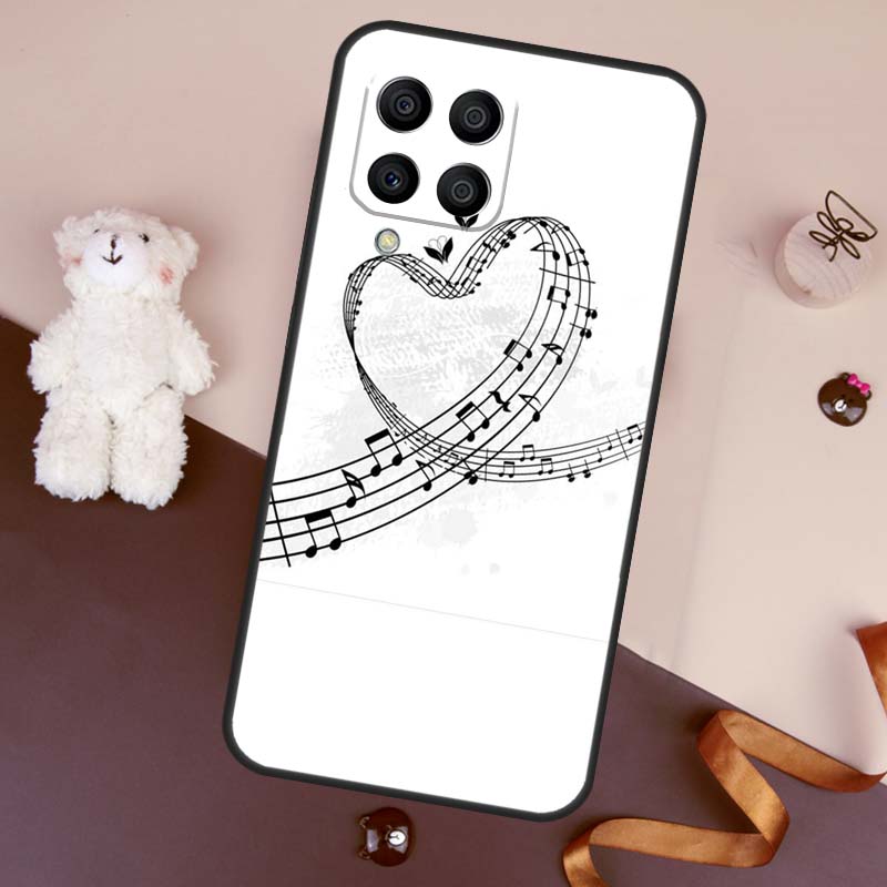 Символ ноты Чехол для пианино Для Samsung Galaxy M36 M55 M35 M15 M56 M16 M54 M14 M34 M31 M11 M13 M53 M12 M32 M52 M06
