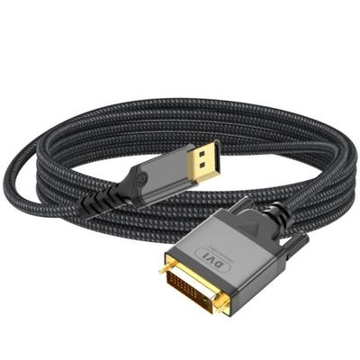 Кабель DP to DVI 1080P Высокое разрешение 60 Гц Ноутбуки Удлинительный шнур Конвертер Линия Адаптер Провод Папа-папа Черный