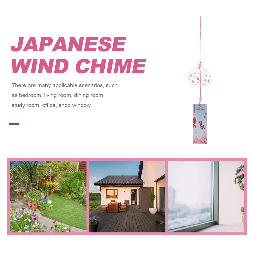 Bells Wind Chimes Pendant Cute Japanes Glass Ornaments Hanging Decoration Japnese Windchimes Japanese Outdoor