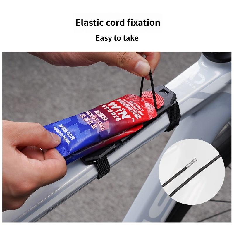 Portable Quick‑Release Bicycle Energy Gel Holder Road And Mountain Bike Storage Box Energy Bar Elastic Buckle 6