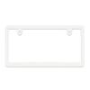 Рамка для номерного знака, Тонкая, Белая, Совместимая с новыми стандартными техосмотрами, Матовая, Белая, Однотонная, Рамка для номерного знака (1 Белый)
