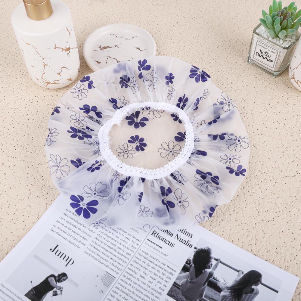 Водонепроницаемая одноразовая шапочка для душа и ванны для женщин - утолщенная, увеличенная и противодымная конструкция