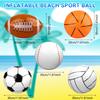 Надувные спортивные мячи 16 дюймов Надувной пляжный мяч 5 стилей Надувные спортивные украшения для вечеринки Мячи Регби Бейсбол Баскетбол