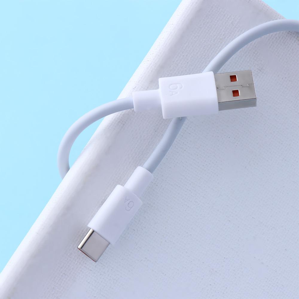 Data Cable Type C USB Mobile Phone USB Type C Cable Data Cord 6A Fast Charger Cable Sync Wire