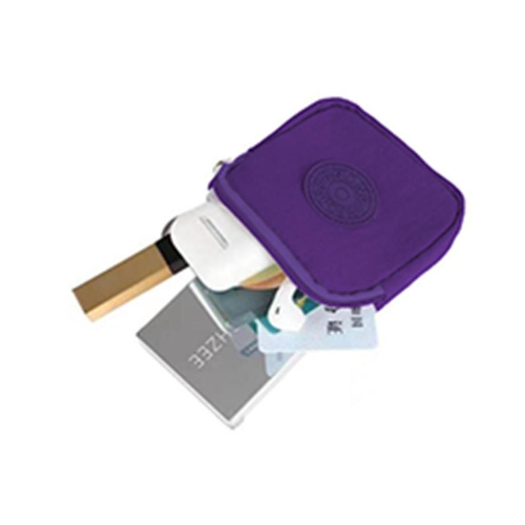 Мини нейлоновые водонепроницаемые кошельки для монет, кошельки-ключницы, портативные квадратные маленькие держатели для карт, кошельки на молнии для мелочи, сумки для карт, сумки для наушников