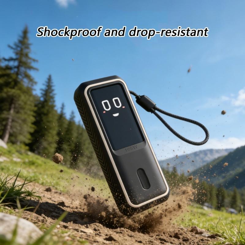 Силиконовый защитный чехол для Power Bank на 25000 мАч 165 Вт, устойчивый к падениям и царапинам, для ежедневного использования и путешествий