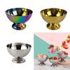 Elegant Stainless Steel Dessert Bowls Sturdy Metal Dessert Dishes Treats Containers for Home Restaurant and Gatherings