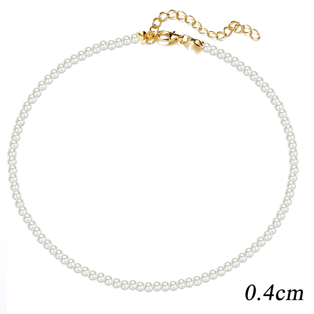 iF ME Retro Pearl Necklace Korean Pendant Necklaces Women Jewelry Accessories