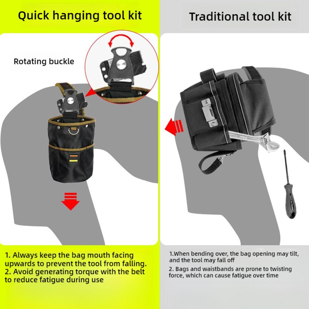 Вращающаяся сумка для быстрого подвешивания инструментов, сумка для электрика, сумка для деревообработки, детали, слабый ток для R4T2