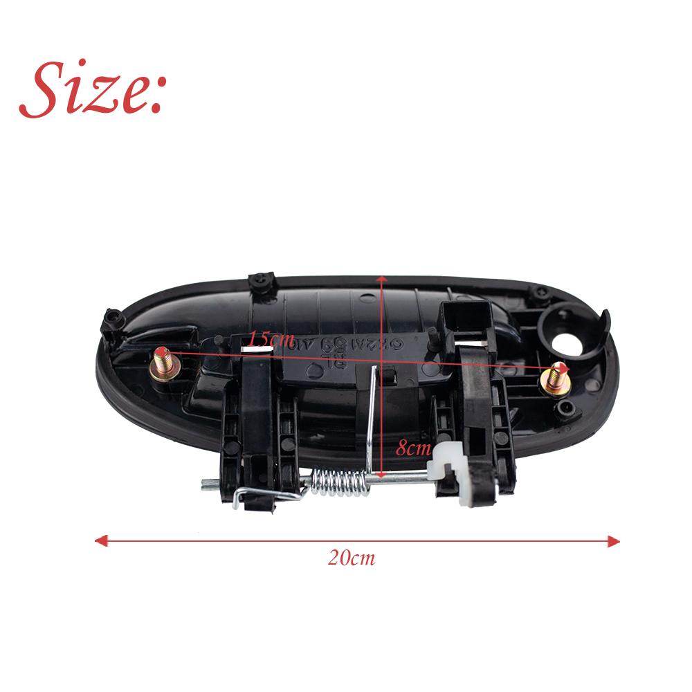 Черная внешняя ручка двери слева и справа для Kia Sephia 1998 1999 2000 2001 Spectra 2000