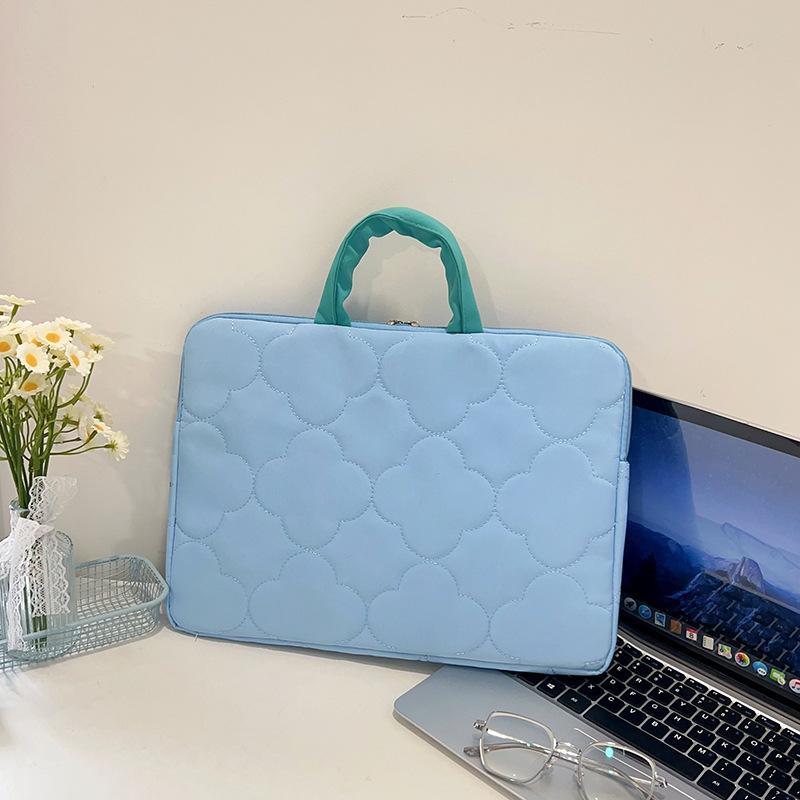 Однотонная повседневная сумка большой вместимости, горизонтальная, вертикальная, простая, универсальная, для хранения компьютера, портативная сумка-тоут, сумка для компьютера