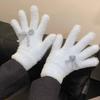 Cute Sweet Bow Plush Gloves Cold-Proof Gloves Student Winter Warm Five-Finger Gloves Women  Accessories Christmas Gifts