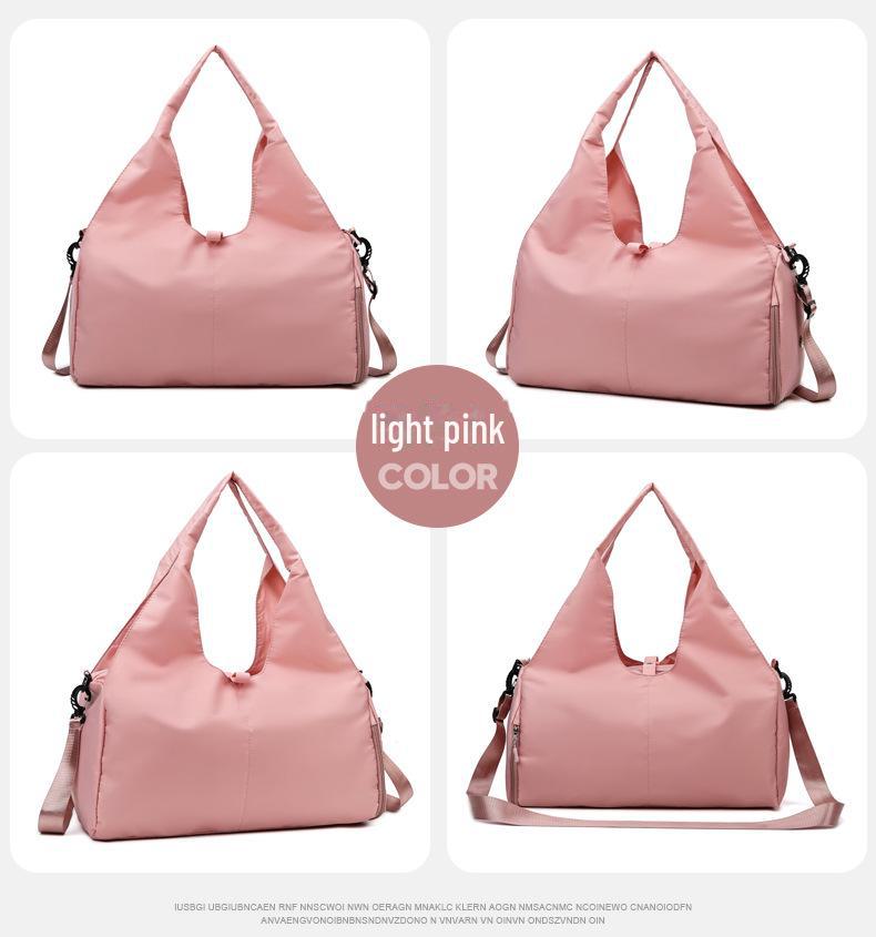 Женская сумка для йоги и фитнеса 2024 года: Включает в себя фиксированный держатель для коврика, несколько мест для хранения, отдельный отсек для обуви, идеально подходит для коротких поездок