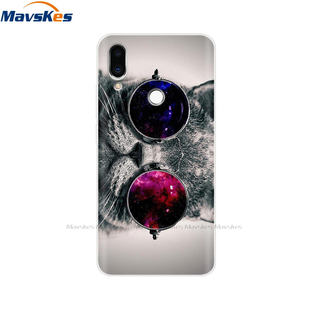 Мягкий чехол из ТПУ для Meizu Note 9 с принтом кошки, животного, цветка, защитные силиконовые чехлы, корпуса для телефона, сумки, бампер для Meizu Note9