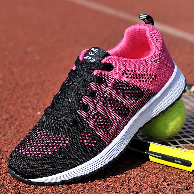 Женская дышащая обувь, повседневные кроссовки для бега на нижней подошве