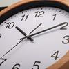 Round Wall Clock Hanging Minimalist Ornament Silent for Dining Room Bedroom