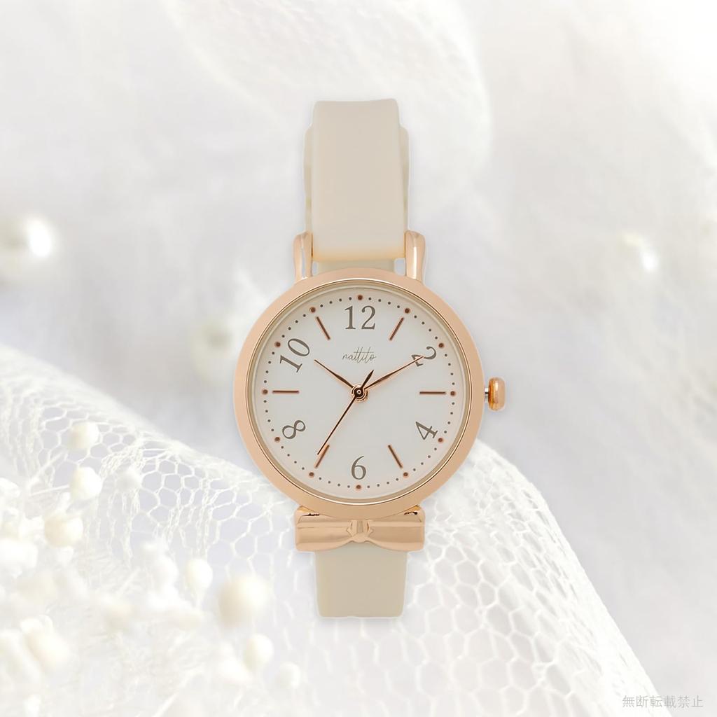 Часы аналоговые силиконовый ремешок белый [Fieldwork] женские M098-1