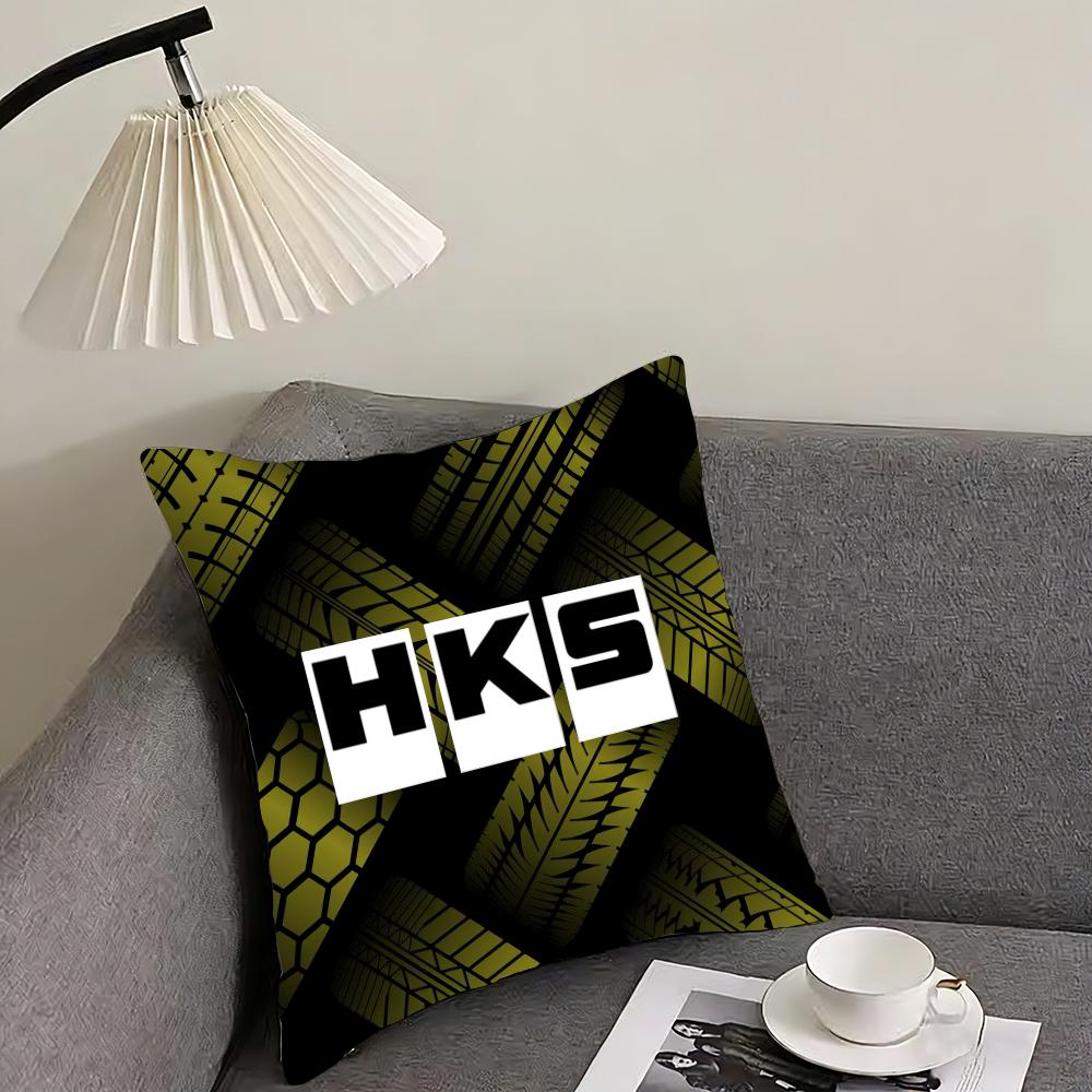 Fashion HHKSSLogo Cushion Cover Elegant Comfort Pillowcase Sofa Bed Doublesided Printed Invisible Zipper Home Decor