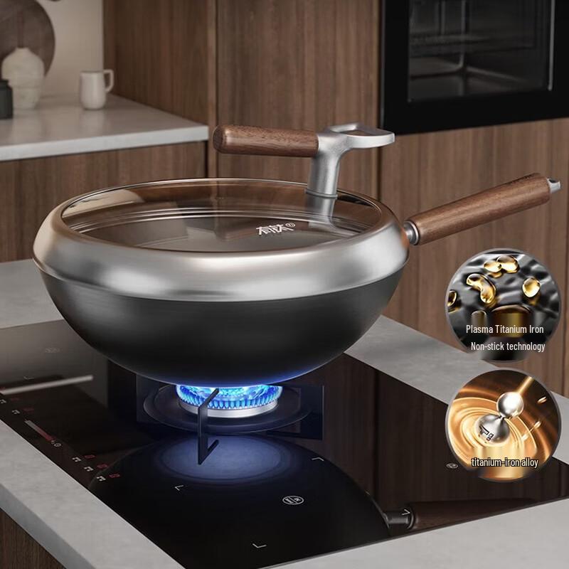 SUPOR 30cm Titanium-Iron Non-Stick Wok