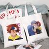 SK8 The Infinity Yaoi Anime Shopper Shopping Bags Tote Bag Handbags Shoulder Bag High Capacity Collapsible Cotton Eco