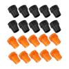 10pcs Crutch Tip Rubber 19mm Inner Diameter Slip Resistance Universal Heavy Duty Walking Cane Tip