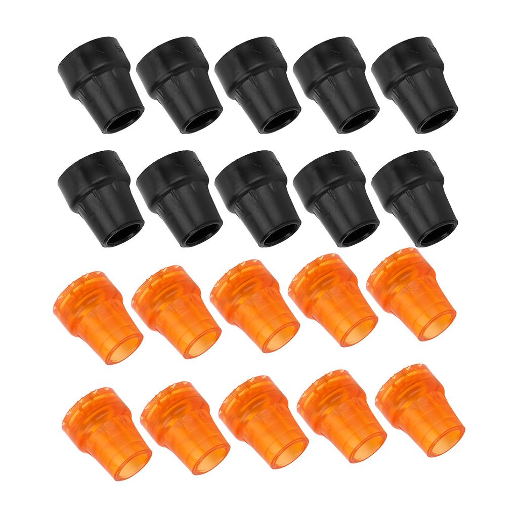 10pcs Crutch Tip Rubber 19mm Inner Diameter Slip Resistance Universal Heavy Duty Walking Cane Tip
