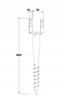Screw-in Column Base - Earth Sleeve U 70*685