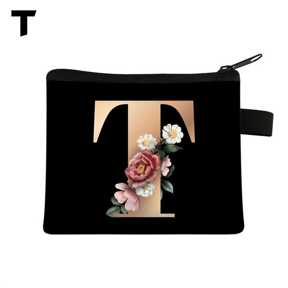1 шт. Кошелек для монет с принтом букв Женский Мини-держатель для карт Маленький кошелек Сумка для повседневного хранения Кошелек-клатч для девочек