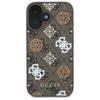 Etui do iPhone 16 Guess Hardcase Peony MagSafe Brązowy