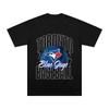 Футболка Fanatics Blue Jays Подарок фанату Blue Jays Футболка Унисекс С коротким рукавом Летняя Хлопок Дышащая Спортивная Одежда