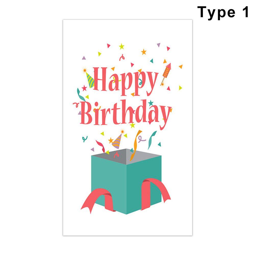 Подарочная упаковка, украшение для вечеринки, открытка с сообщением, открытки на день рождения, поздравительные этикетки, мультяшные животные